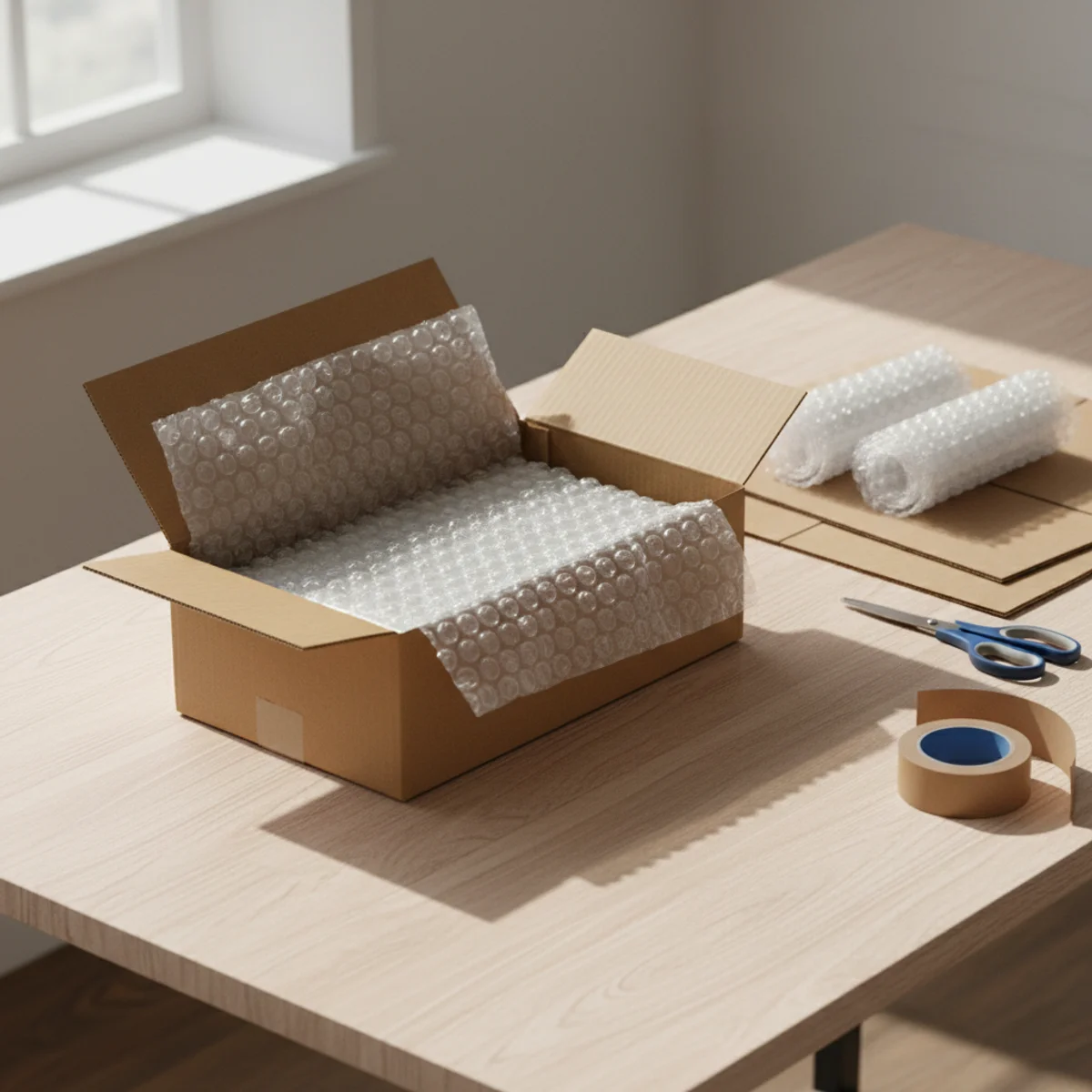 택배 포장된 노트북